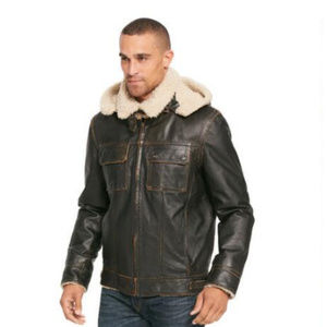 Extra Large Tall  Leather Vintage Leather Bomber